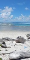 White beach blue sea