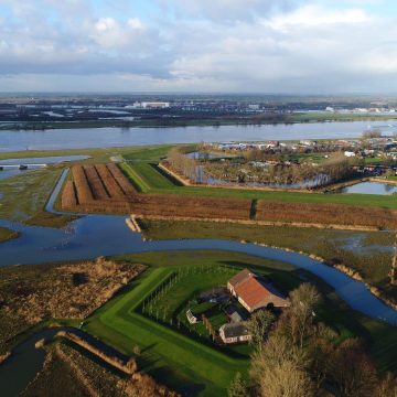 Luchtfoto fort bron robbert de koning