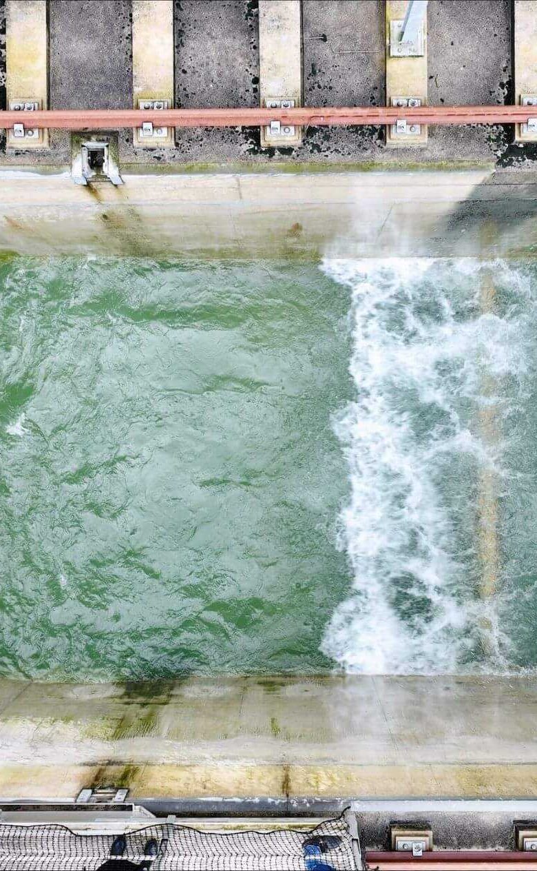 Deltagoot proef zelfsluitende waterkering