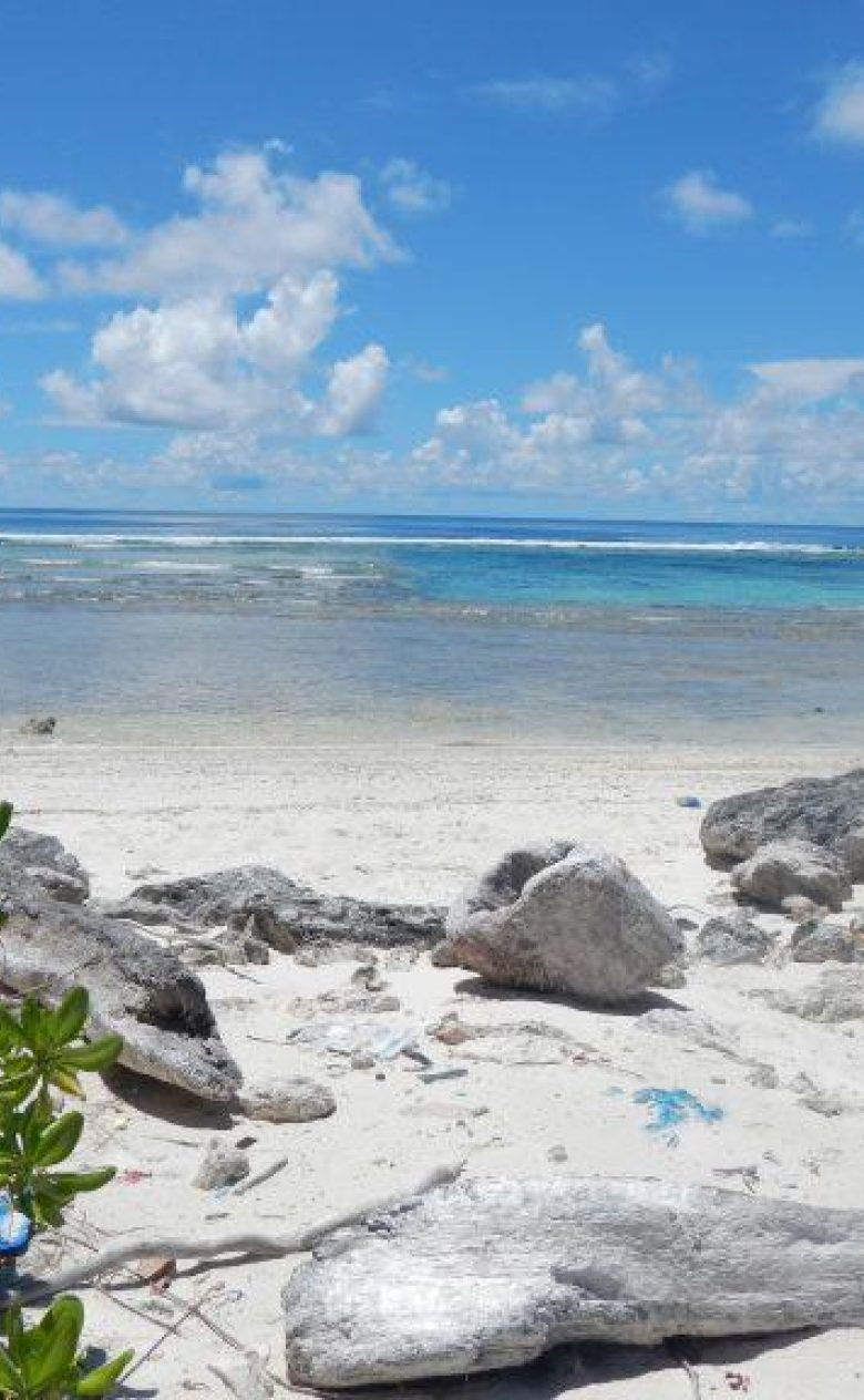 White beach blue sea