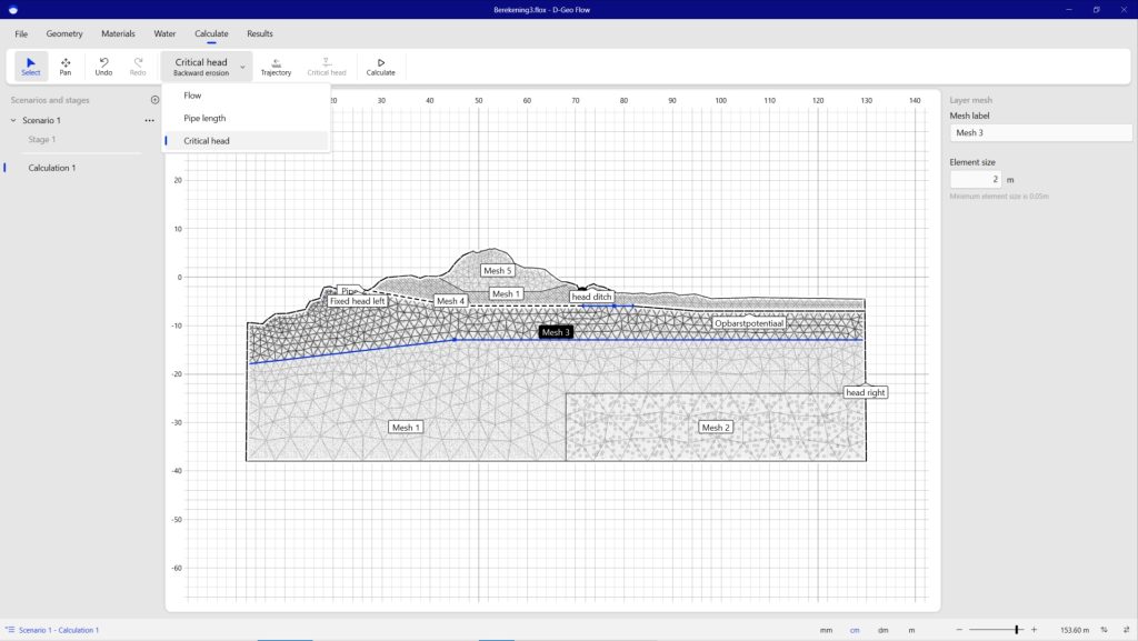 2D grondwaterstromingsberekeningen met D-Geo Flow