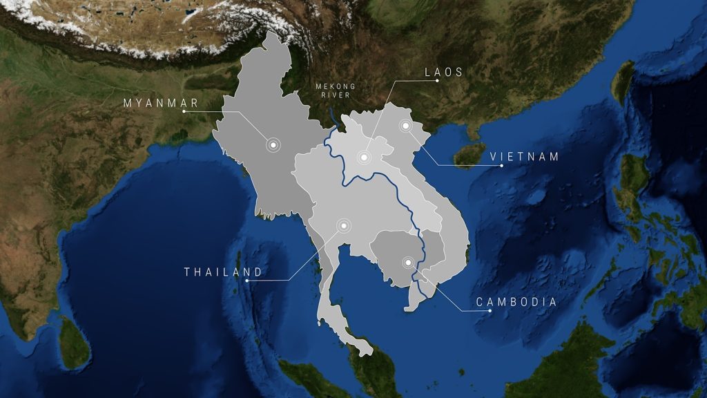 The work area of SERVIR Mekong