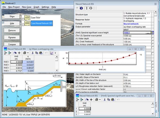 Screenshot of BREAKWAT software