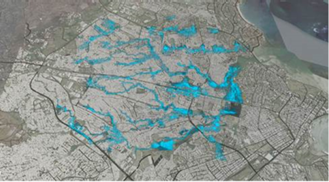 Delft3D FM model results in the 3D interactive environment, also used by CIrcle