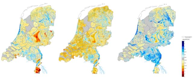 Prognose ondiepe grondwater situatie op 1 mei 2020