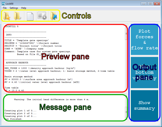 Screenshot of the LOCKFILL tool