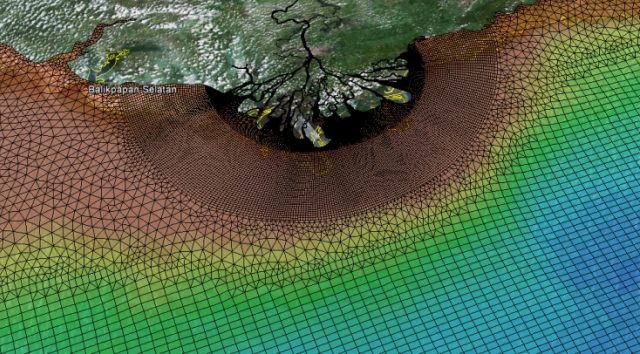 Mahakam Delta using Delft3D Flexible Mesh