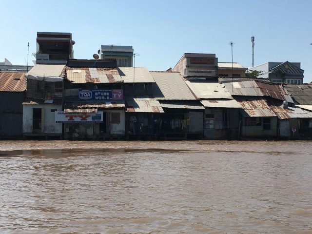 Buildings along the Mekong