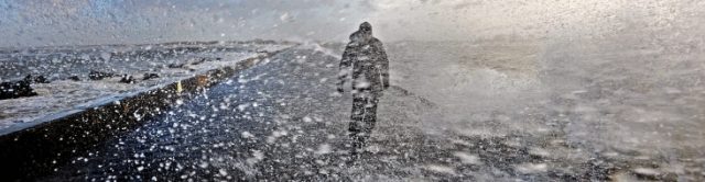 Sneeuw Storm Hoek van Holland