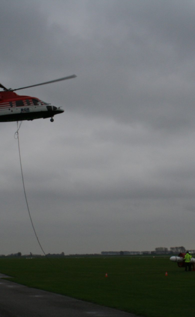 Helikopter met sigaar
