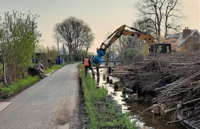 De renovatie van de Lecksdijk in Reeuwijk